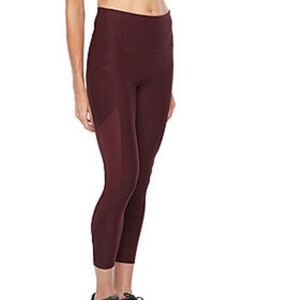 Xersion Train High Rise 7/8 Ankle Leggings Quick-Dri Side Pockets Small New